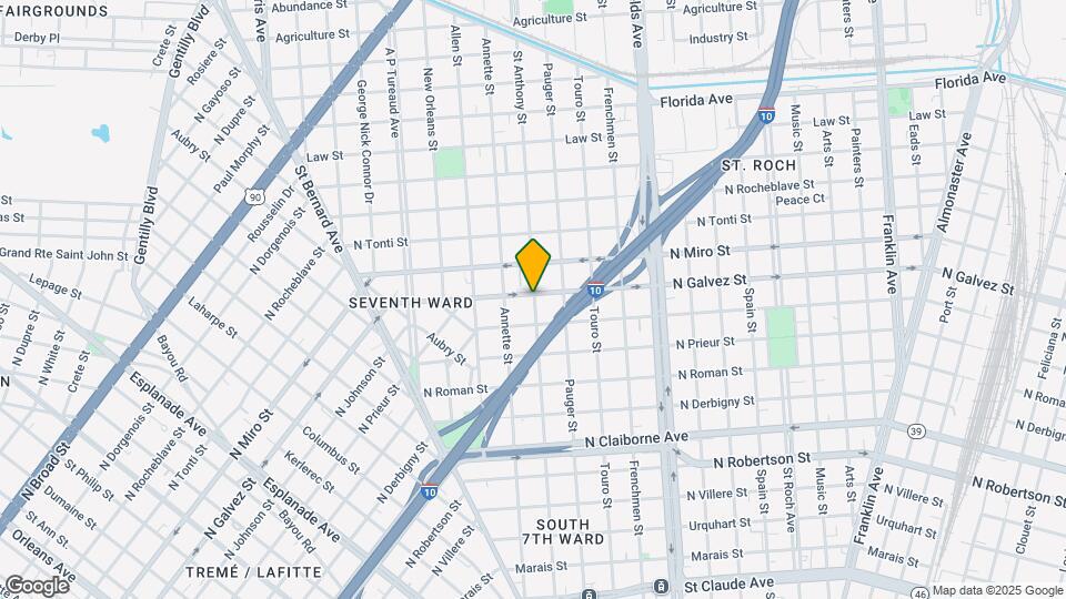 2038 St Anthony St Map and Location Details