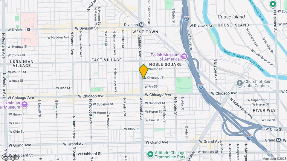 851 N Ashland Ave Map and Location Details