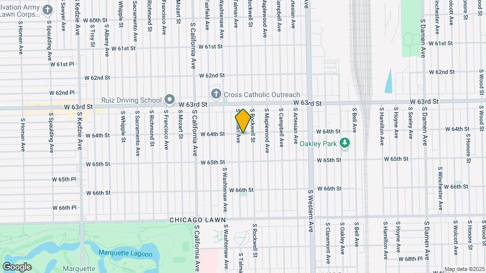 6401 S Talman Ave Map and Location Details