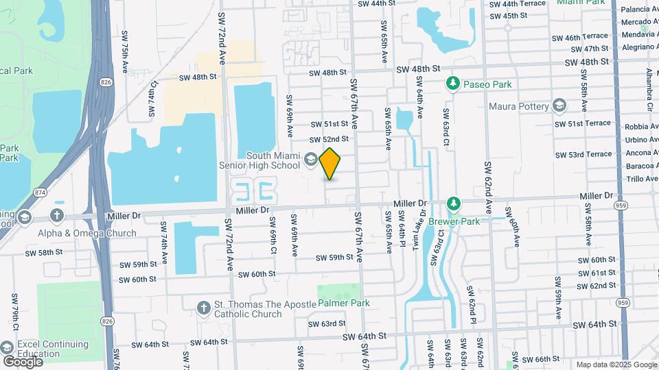 5495 SW 68th Ave Map and Location Details