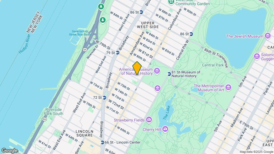 115 W 77th St Map and Location Details
