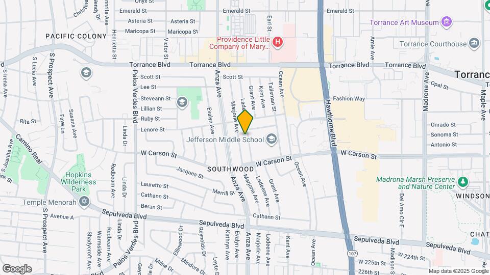 21609 Ladeene Ave Map and Location Details