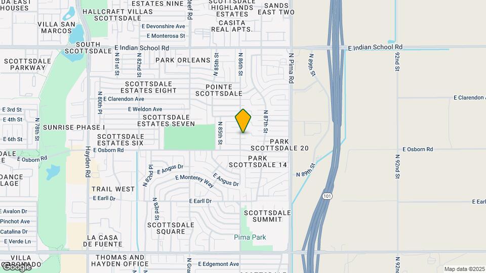 8602 E Mitchell Dr Mapa y Detalles de la Ubicación