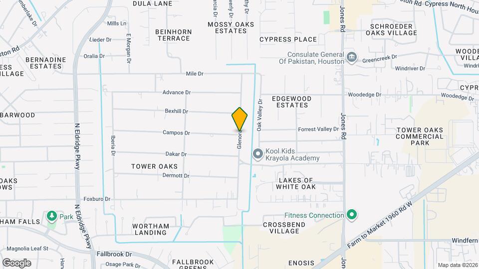 6119 Campos Dr Map and Location Details