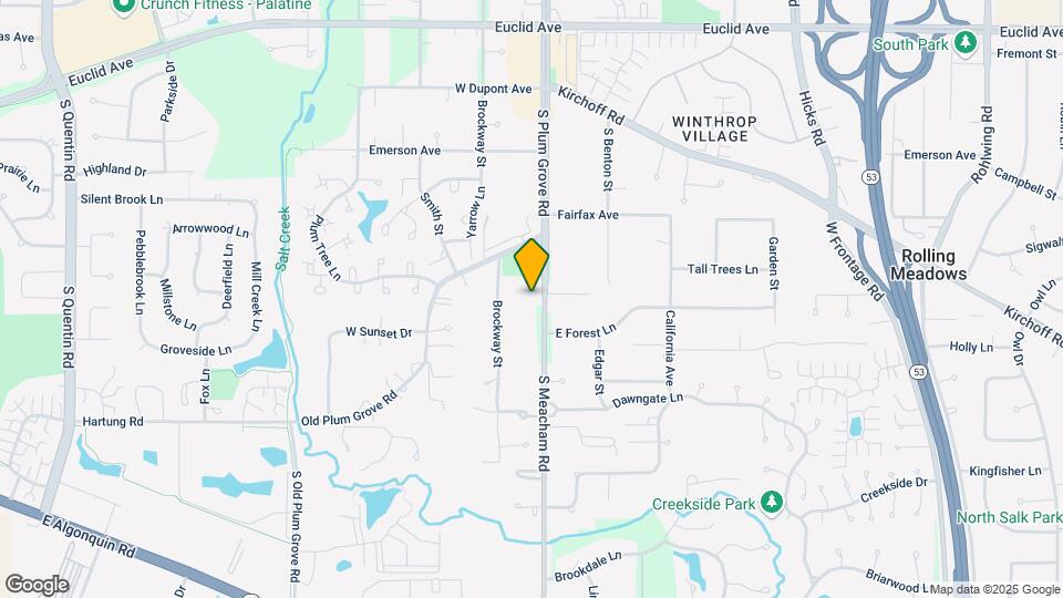1628 S Meacham Rd Map and Location Details