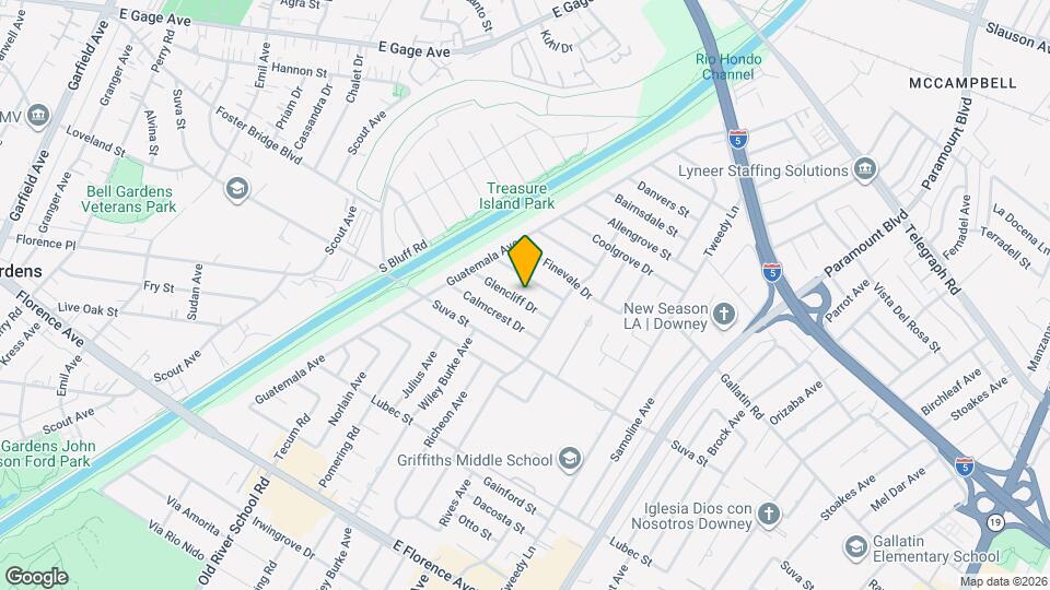 7617 Glencliff Dr Map and Location Details