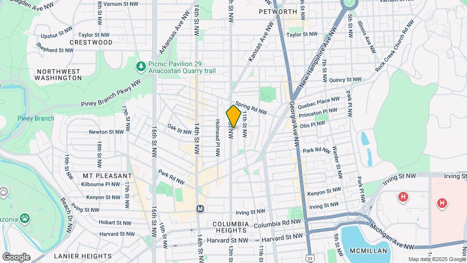 3551 13th St NW Map and Location Details