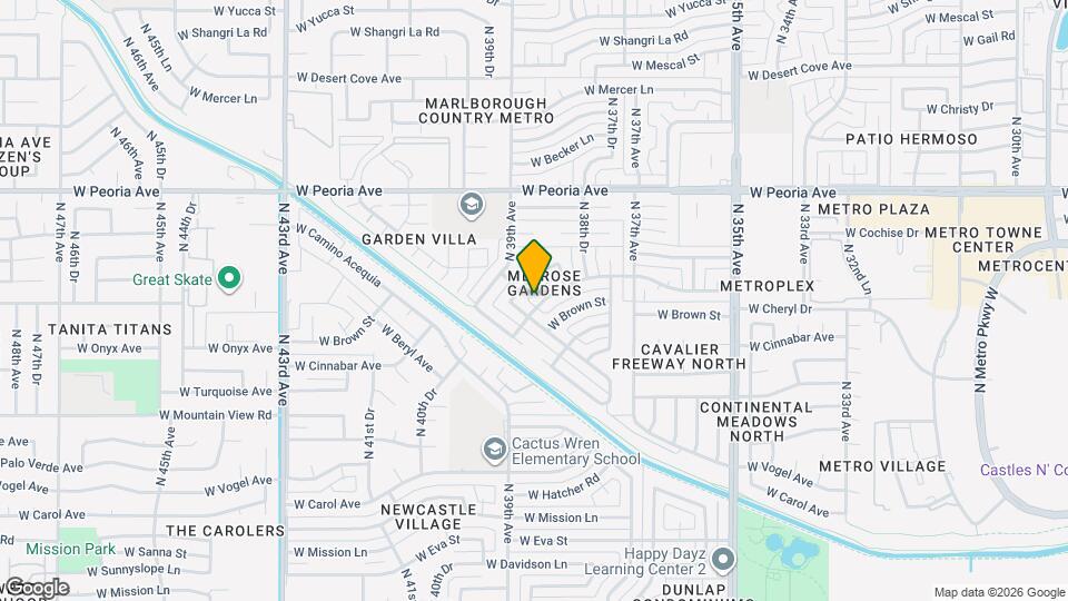 3842 W Cheryl Dr Map and Location Details