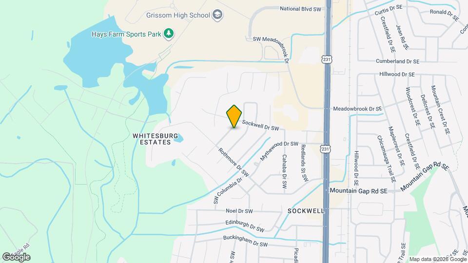 2105 Manassas Dr SW Map and Location Details