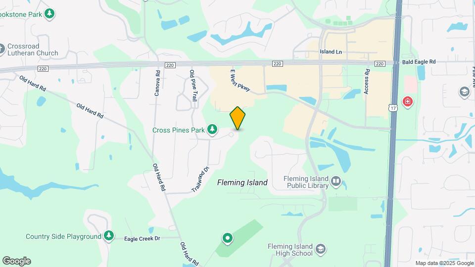 1700 Cross Pines Dr Map and Location Details