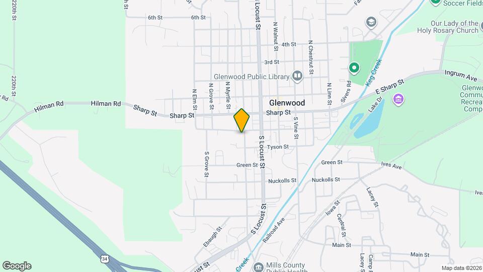 204 S Hazel St Map and Location Details