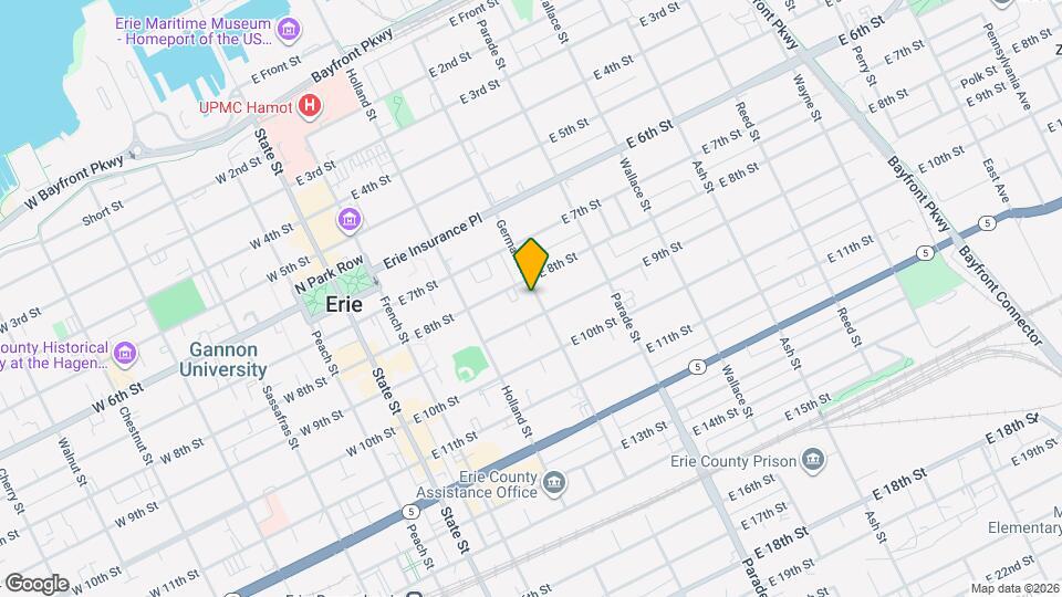 816 German St Map and Location Details