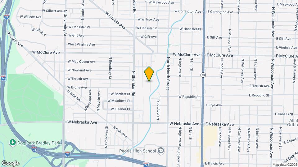 2211 N Flora Ave Map and Location Details