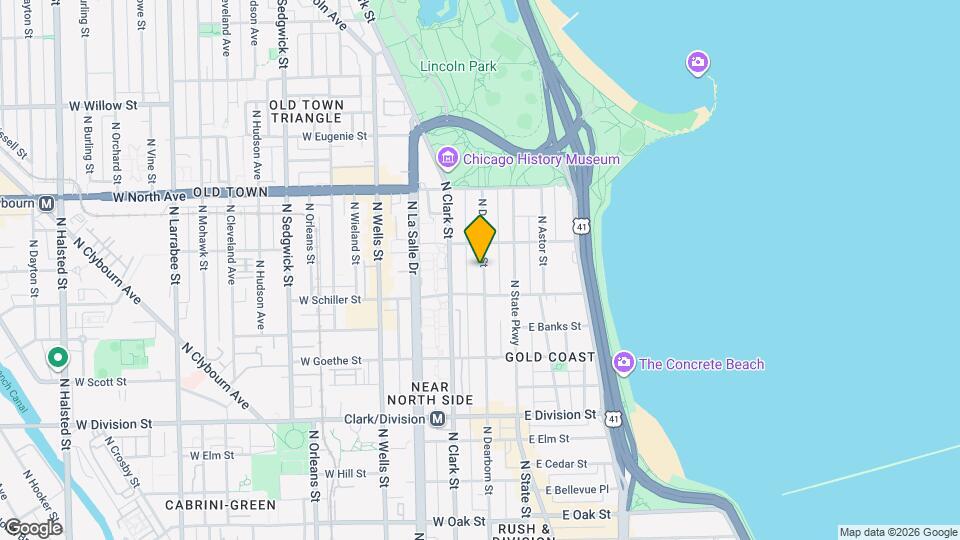 1442 N Dearborn St, Unit M91 Mapa y Detalles de la Ubicación