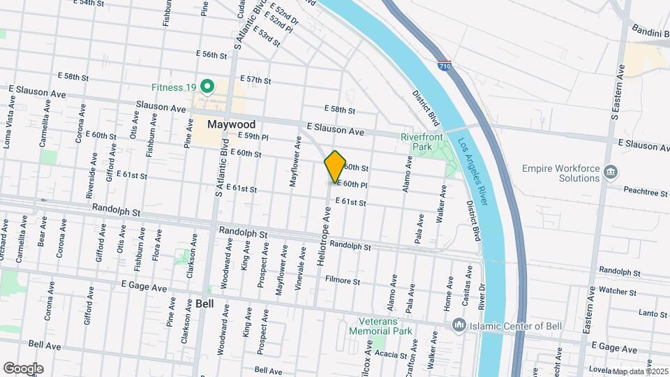 6040 Heliotrope Ave Mapa y Detalles de la Ubicación