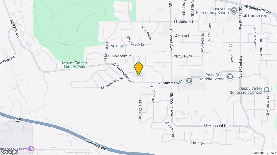 11737 SE Cheyenne Ln Map and Location Details