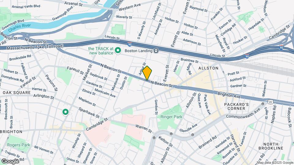 68 North Beacon St, Unit 1 Map and Location Details