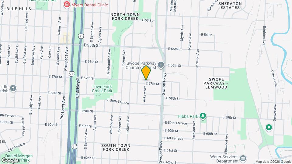 3600 E 57th St Map and Location Details