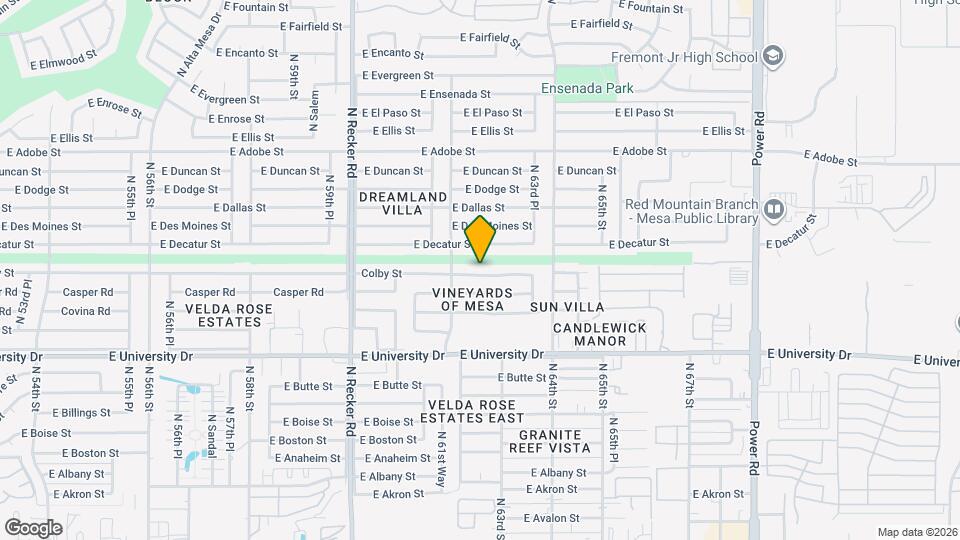 6236 Colby St Mapa y Detalles de la Ubicación