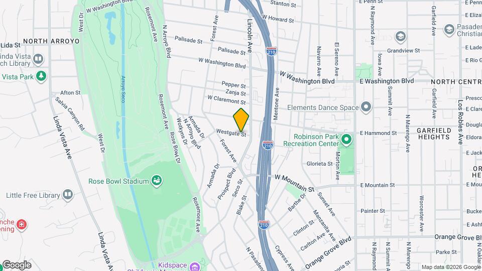 450 Westgate St Map and Location Details