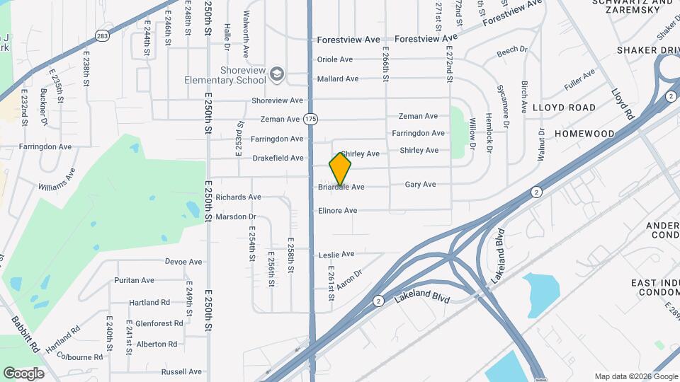 26230 Briardale Ave Map and Location Details