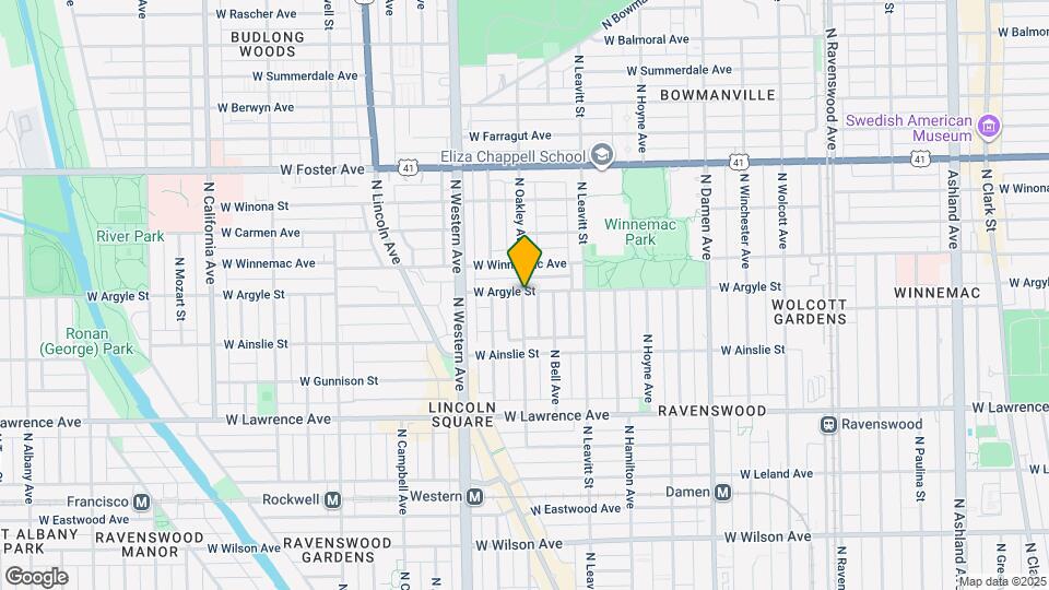 4953 N Oakley Ave Map and Location Details