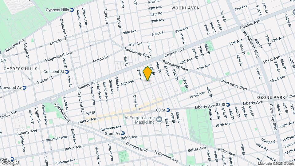 95-24 77th St Mapa y Detalles de la Ubicación