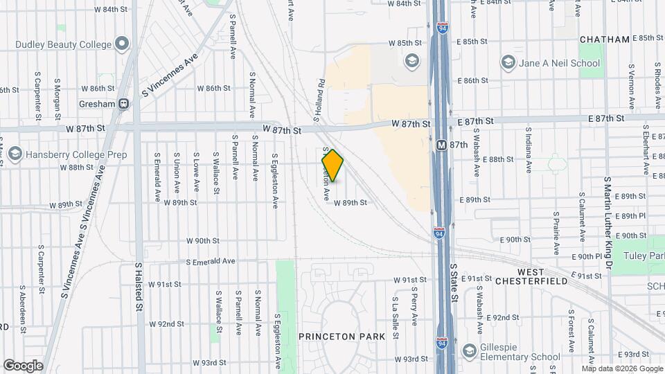 8839 S Princeton Ave Map and Location Details