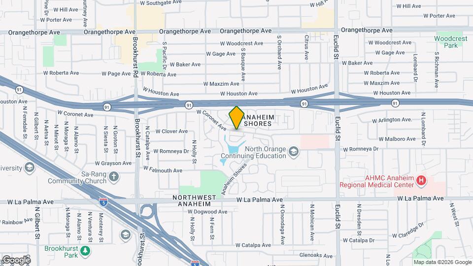 1935 W Clipper Ln Map and Location Details