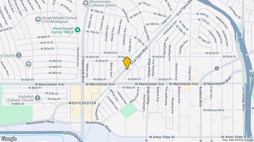 8447 Kittyhawk Ave Map and Location Details