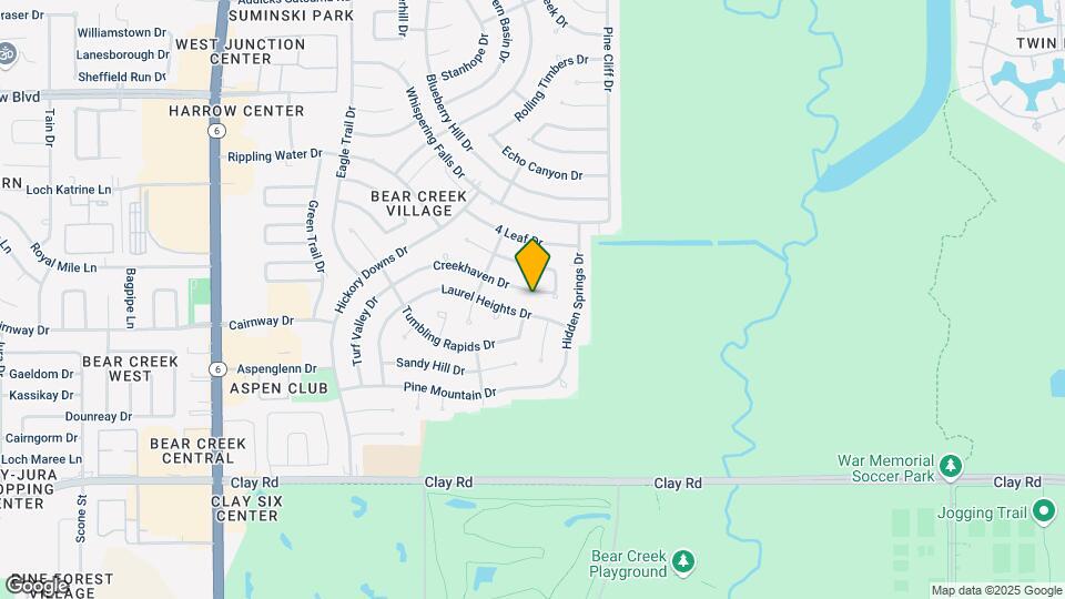 15519 Creekhaven Dr Map and Location Details
