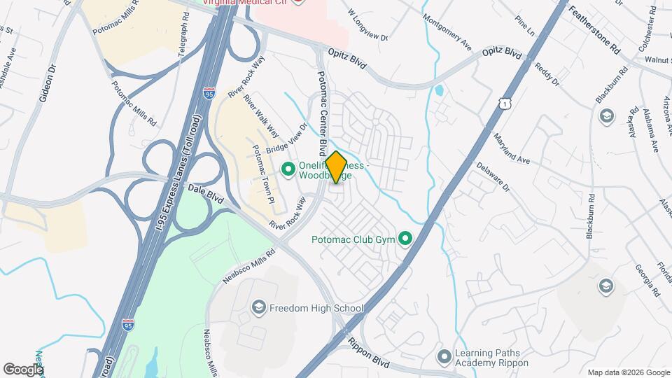 2517 Eastbourne Dr, Unit Potomac Club Map and Location Details