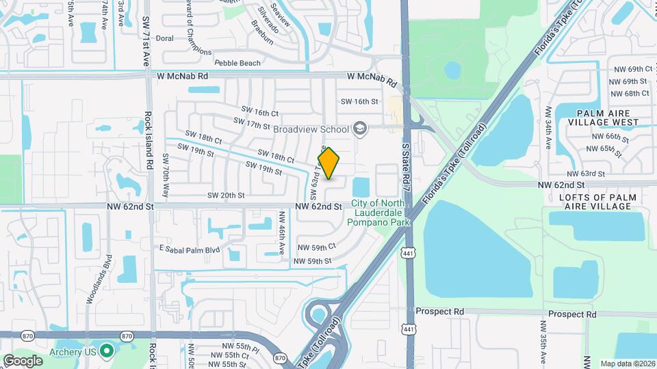 6301 SW 20th St Map and Location Details