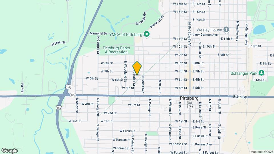 604 N Catalpa St Map and Location Details