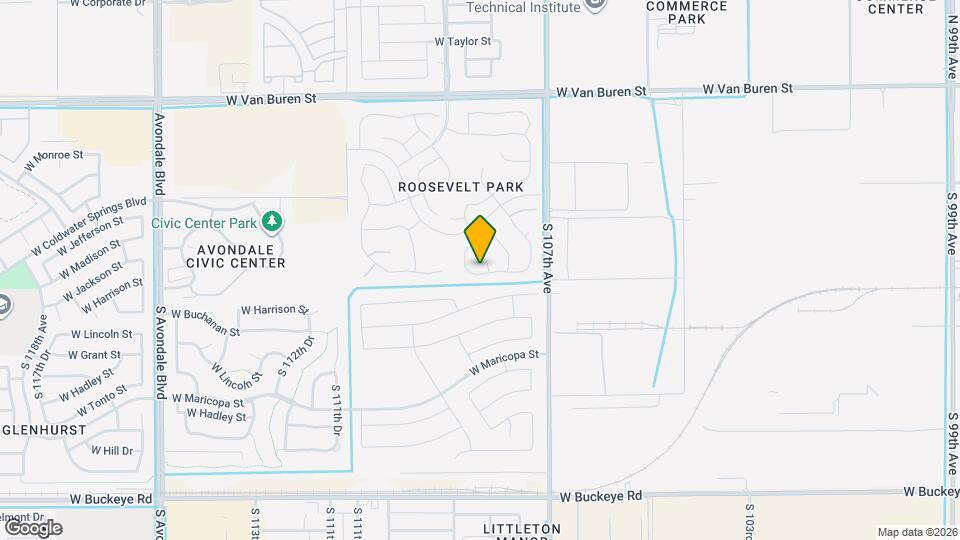 144 S 108th Dr Map and Location Details