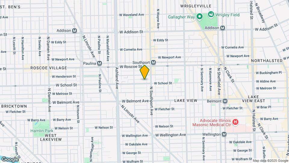 1422 W School St Mapa y Detalles de la Ubicación