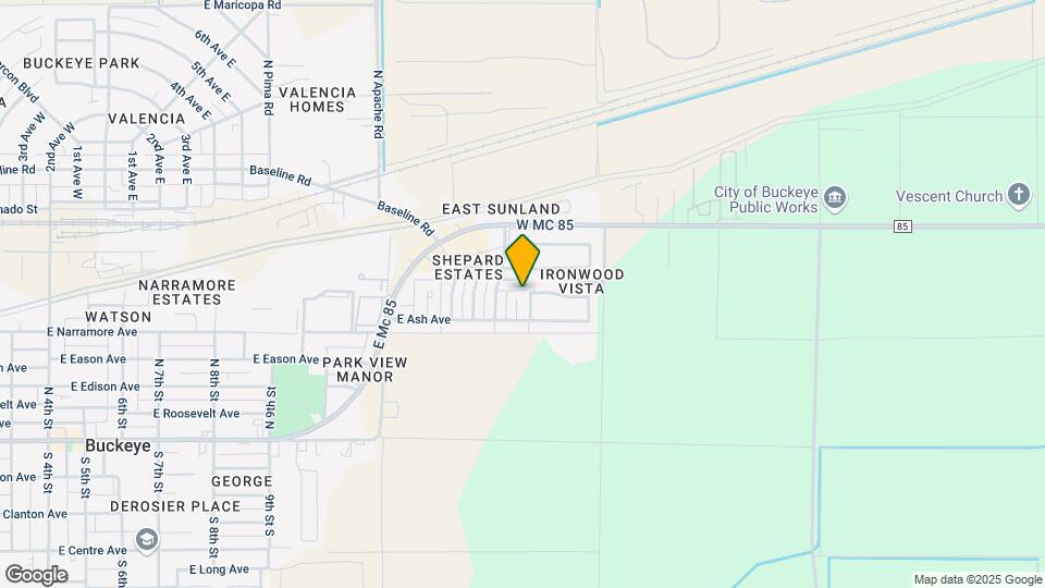 607 N Palm Cir Map and Location Details