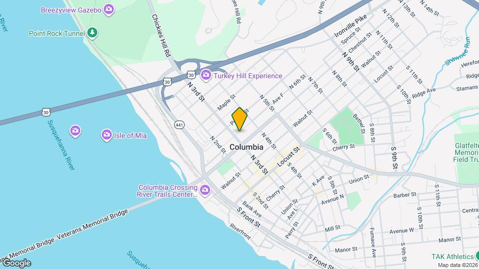 225 N 3rd St Map and Location Details