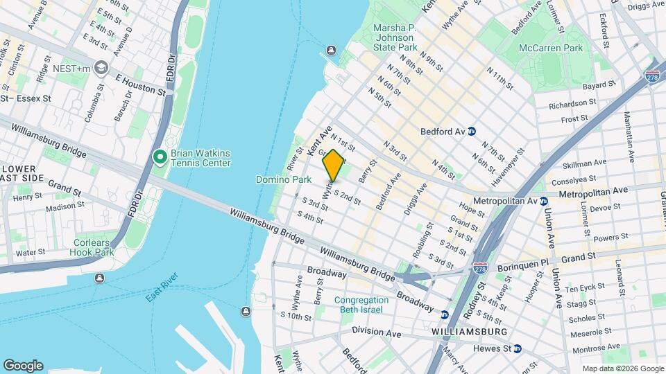 303 Wythe Ave, Unit 404 Map and Location Details