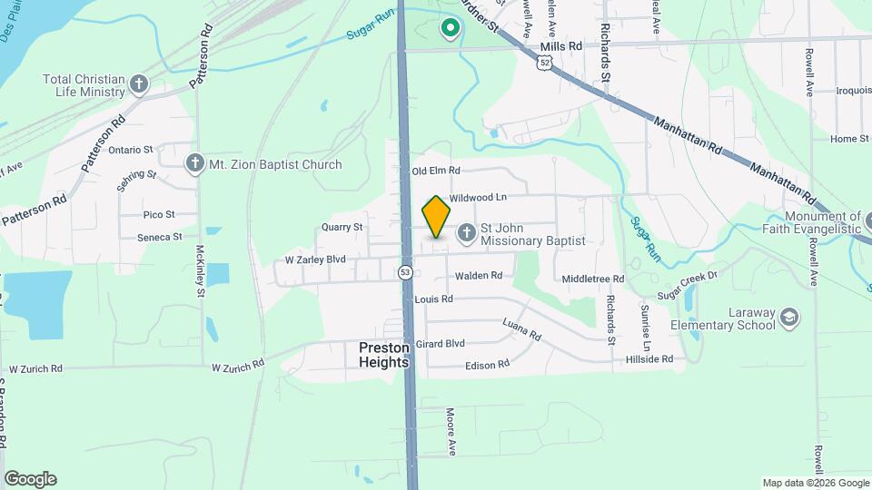 11 E Zarley Blvd Mapa y Detalles de la Ubicación