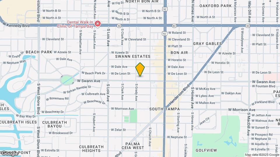 3915 W Swann Ave Map and Location Details