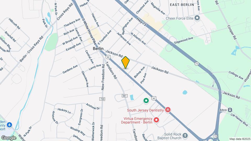 251-253 S White Horse Pike Mapa y Detalles de la Ubicación