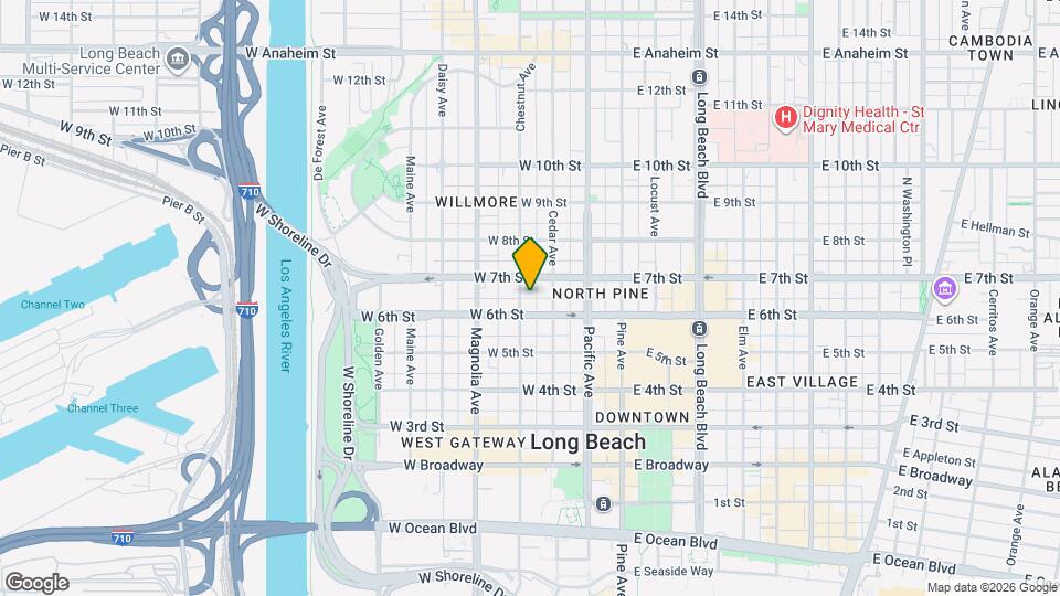 626 Chestnut Ave Map and Location Details