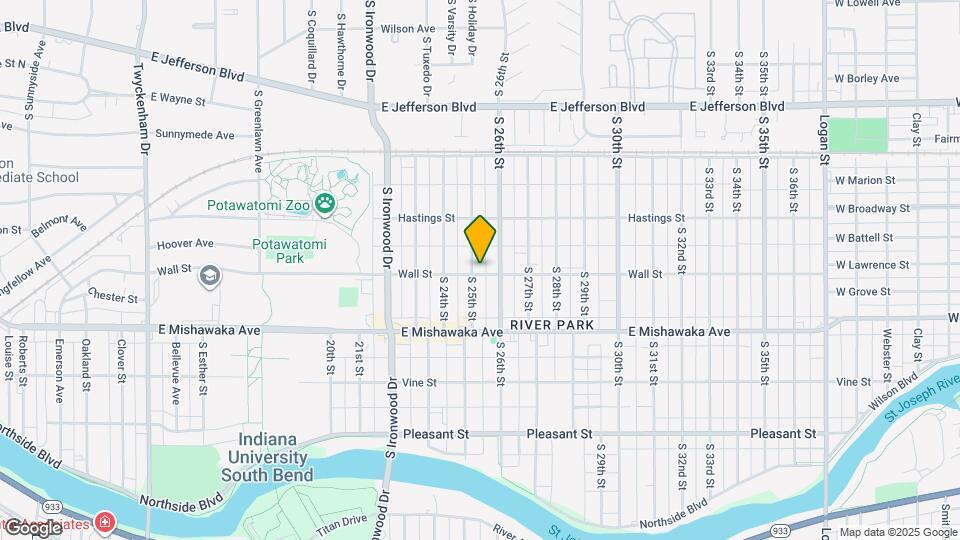 754 S 25th St Map and Location Details