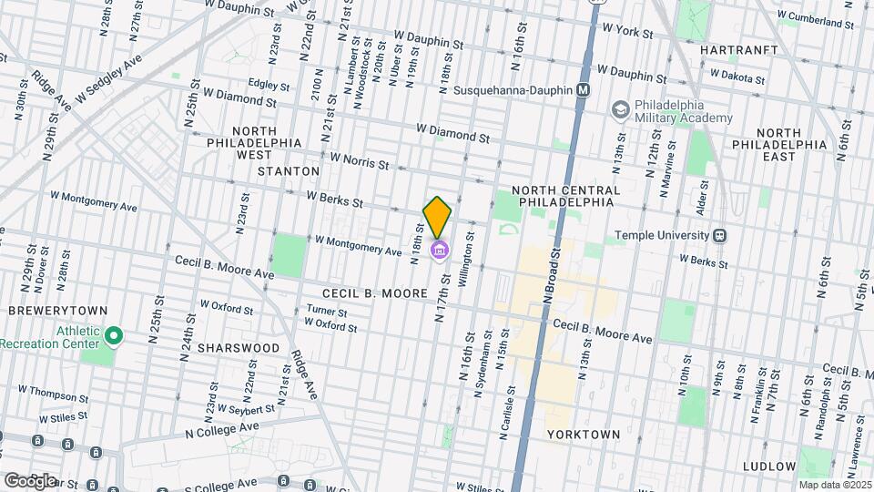 1805 N Bouvier St Map and Location Details