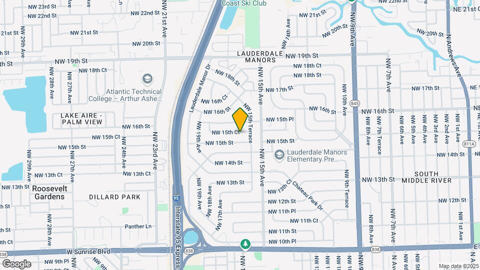 1600 NW 15th Ct Map and Location Details