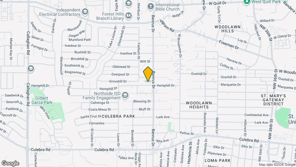 5019 Hemphill Dr Map and Location Details