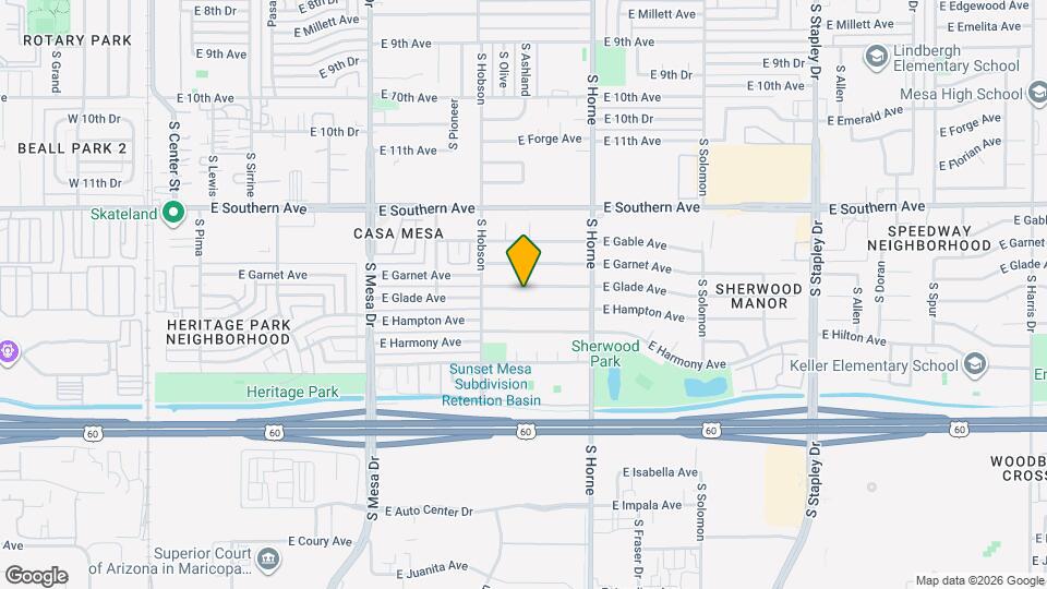 651 E Glade Ave Mapa y Detalles de la Ubicación