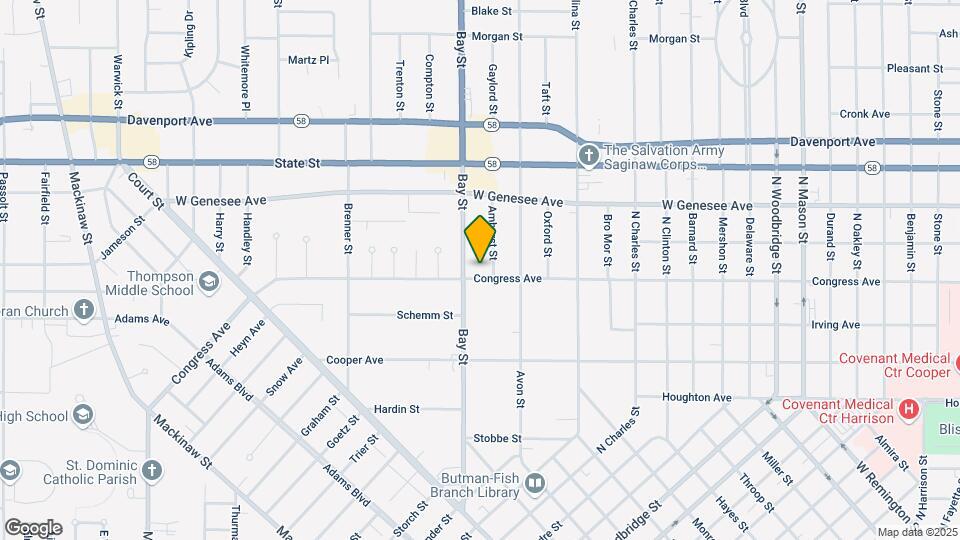 2612 Congress Ave Map and Location Details
