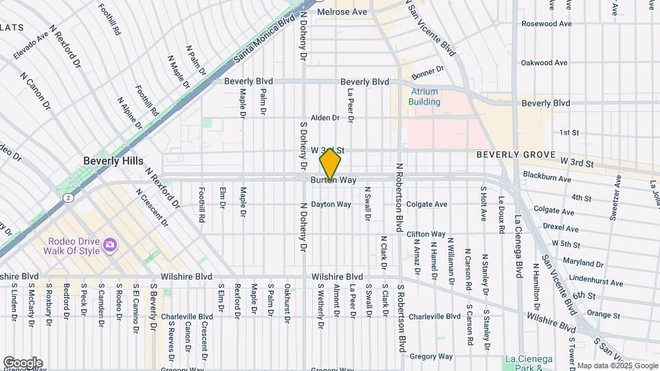 9010 Burton Way Map and Location Details